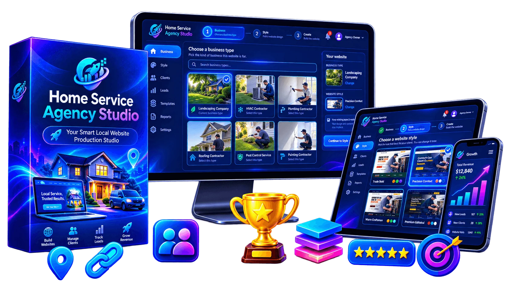 Home Service Agency Studio - DFY Local Website Agency Solution